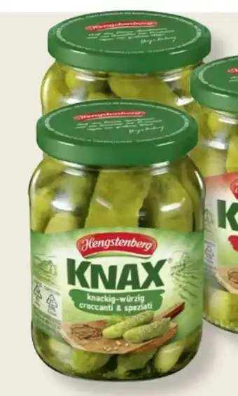 MPreis Hengstenberg Knax Gewürzgurken Angebot