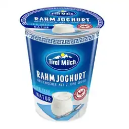 MPreis Tirol Milch Rahmjoghurt Natur griechischer Art MPREIS Angebot
