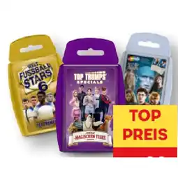 MPreis Top Trumps Spielkarten versch. Themen MPREIS Angebot