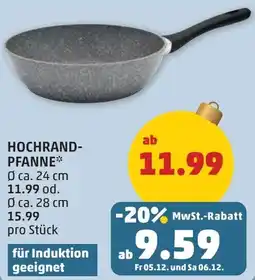 PENNY Hochrand- pfanne Angebot
