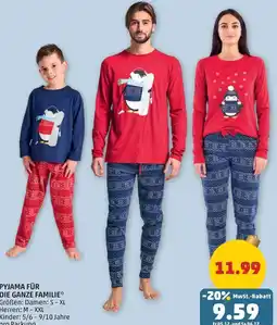 PENNY Pyjama für die ganze familie Angebot