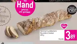 Sutterlüty Hammerl Landbäckerei Wurzelbrot Zwiebel Angebot