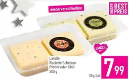 Sutterlüty Ländle Raclette Scheiben Pfeffer oder Chili Angebot