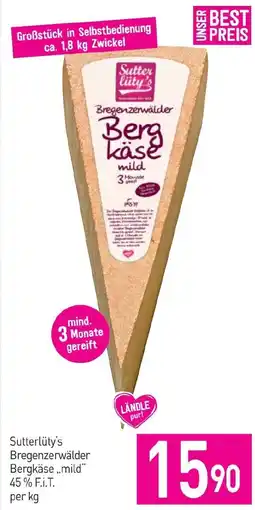 Sutterlüty Sutterlüty's Bregenzerwälder Bergkäse „mild" Angebot