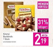 Sutterlüty Kotanyi Backbriefe Angebot
