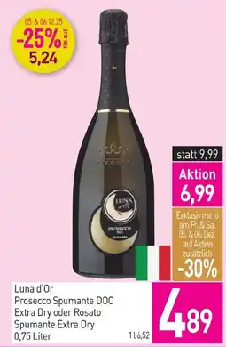 Sutterlüty Luna d'or prosecco spumante doc extra dry oder rosato spumante extra dry Angebot