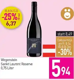 Sutterlüty Wegenstein sankt laurent reserve Angebot
