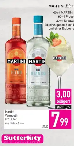 Sutterlüty Martini vermouth Angebot
