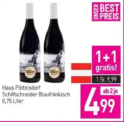 Sutterlüty Haus Pöttelsdorf Schilfschneider Blaufränkisch Angebot