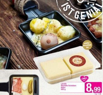 Sutterlüty Ländle Raclette Scheiben Natur 500 g Angebot