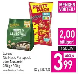 Sutterlüty Lorenz Nic Nac's Partypack oder Nussmix Angebot
