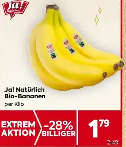 Billa ja!natürlich Bio Bananen Angebot