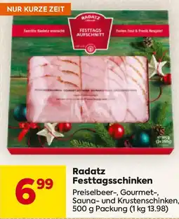 Billa Radatz Festtagsschinken Angebot