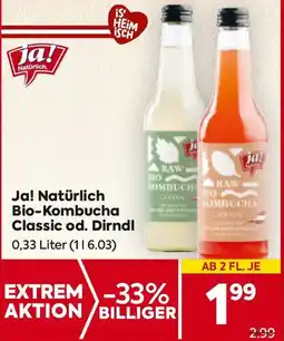 Billa ja!natürlich Bio-Kombucha Classic Angebot