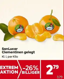 Billa SanLucar Clementinen Angebot