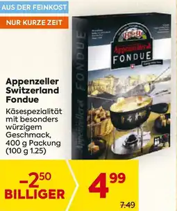 Billa Emmi Appenzeller Fondue Angebot