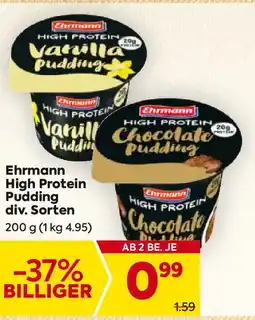 Billa Ehrmann High Protein Pudding Angebot