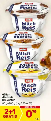 Billa Müller Milchreis Angebot