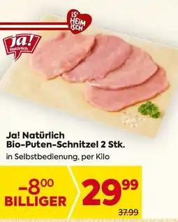 Billa ja!natürlich Bio-Putenschnitzel Angebot