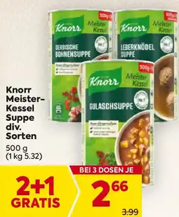 Billa Knorr Meister Kessel Suppe Angebot