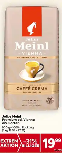 Billa Julius Meinl Premium Collection Caffe Crema Angebot