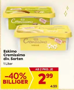 Billa Eskimo Cremissimo Angebot