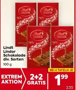 Billa Lindt Lindor Tafel Angebot