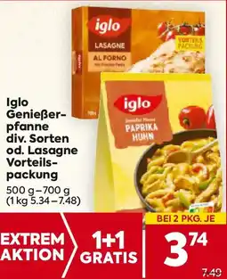 Billa Iglo Genießer-Pfanne Angebot