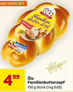 Billa Ölz Familien-Butter Zopf Angebot