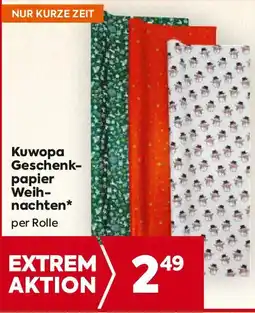Billa Kuwopa Geschenkpapier Weihnachten Angebot