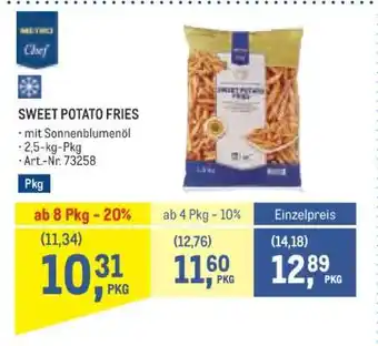 Metro Sweet Potato Fries Angebot