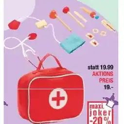 Maximarkt Holz-Spielset Doktor mit Tasche maxi.preisjoker Maximarkt Angebot