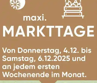Maxi. markttage
