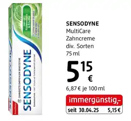 dm SENSODYNE MultiCare Zahncreme Angebot