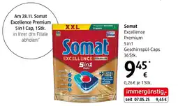 dm Somat Excellence Premium 5in1 Geschirrspül-Caps Angebot