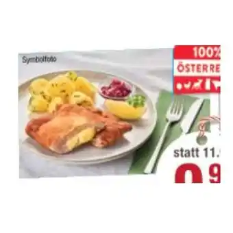 Maximarkt Cordon bleu vom Schwein mit Petersilkartoffeln und Preiselbeeren Maximarkt Angebot