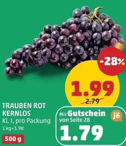 PENNY Trauben rot kernlos Angebot