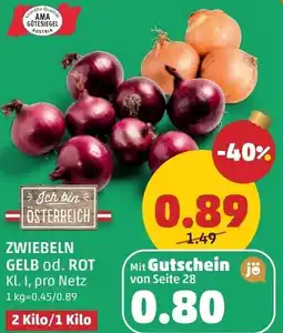 PENNY Zwiebeln Gelb od. Rot Angebot