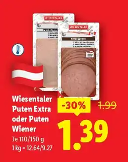 Lidl Wiesentaler Puten Extra oder Puten Wiener Angebot