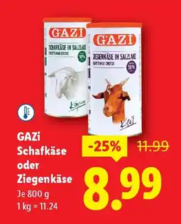 Lidl Gazi schafkäse oder ziegenkäse Angebot