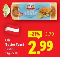 Lidl Ölz Butter Toast Angebot