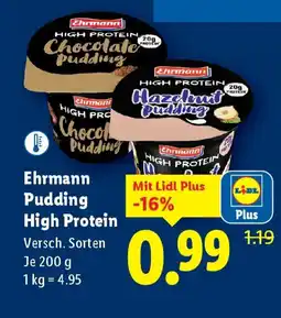 Lidl Ehrmann Pudding High Protein Angebot