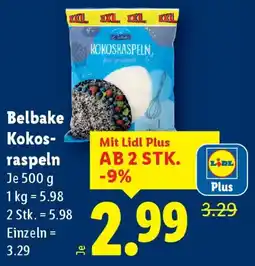 Lidl Belbake Kokos- raspeln Angebot