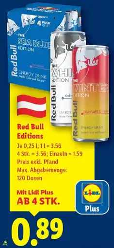 Lidl Red Bull Editions Angebot