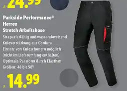 Lidl Parkside Performance Herren Stretch Arbeitshose Angebot