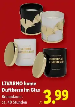 Lidl Livarno home duftkerze im glas Angebot