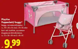 Lidl Playtive Puppenbett/-buggy Angebot
