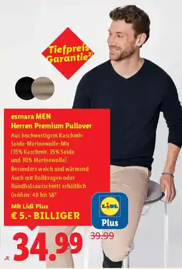 Lidl Esmara men herren premium pullover Angebot