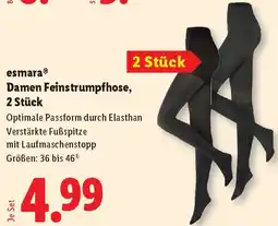 Lidl esmara Damen Feinstrumpfhose Angebot
