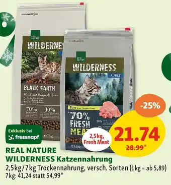 Real nature wilderness katzennahrung